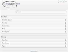 Tablet Screenshot of gatemotors.com